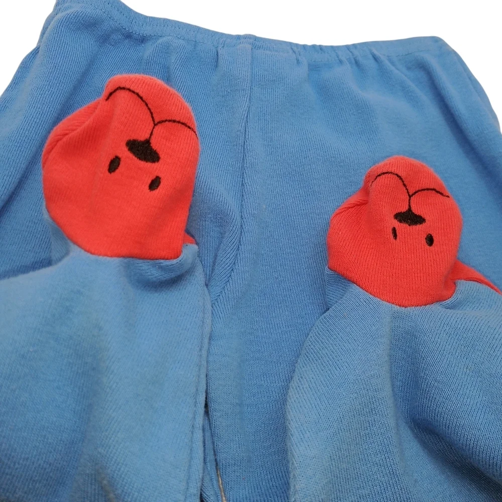 Bon Bébé Red and Blue 2-piece Baby Outfit with Lion Design Size 6-9 (19-26lbs)!